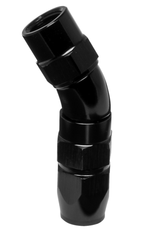 Vibrant -3AN 30 Degree High Flow Hose End Fitting for PTFE Lined Hose - Aluminum - 28303