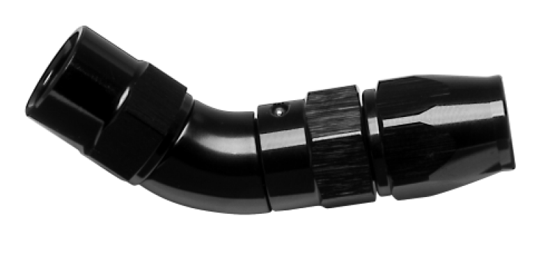 Vibrant -3AN 60 Degree High Flow Hose End Fitting for PTFE Lined Hose - Aluminum - 28603