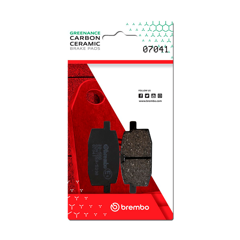 Brembo OE Yamaha Axis/Yamaha Bws/Yamaha Zest/Yamaha Crz Carbon Ceramic Brake Pad - Front - 07041
