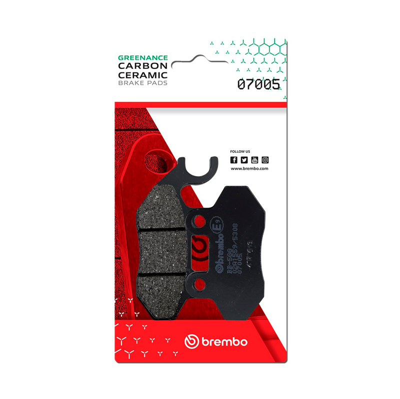 Brembo OE SYM Mask/SYM Red Devil/SYM SYMply/SYM Crox/Zero Zero Carbon Ceramic Brake Pad - Front - 07005