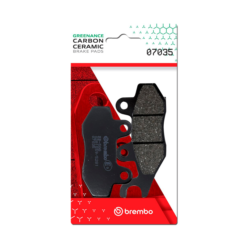 Brembo OE Malaguti Centro/Malaguti Blog/TGB Arkos Tec Carbon Ceramic Brake Pad - Front - 07035