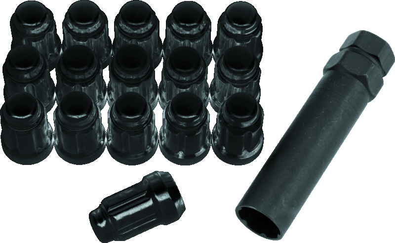 QuadBoss Spline Lug Nuts 12x1.5 - Black - 608819