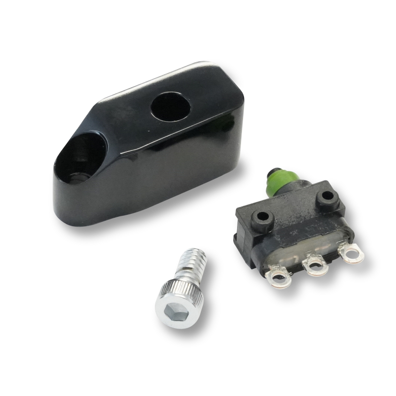 Performance Machine Brake Light/Clutch Kill Switch Kit - Black Ano - 0062-2942-B