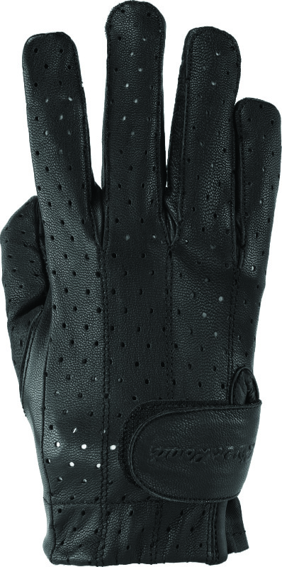 Kuryakyn Leather By River Road Tucson Leather Perforated Gloves Black Womens - XL - 094504