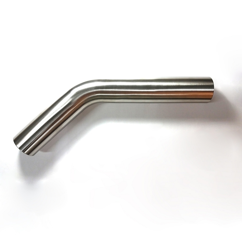 Stainless Bros 2.0in Diameter 1.5D / 3in CLR 45 Degree Bend 5in leg/8in leg Mandrel Bend - 601-05026-1150