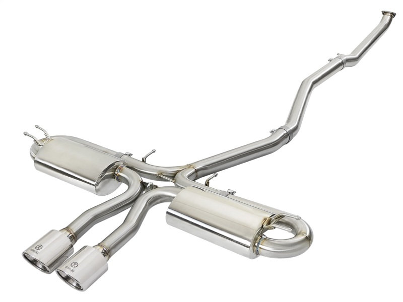 AFE 49-36621-P Takeda 3 IN 304 Stainless Cat-Back Exhaust System w/Polished Tip