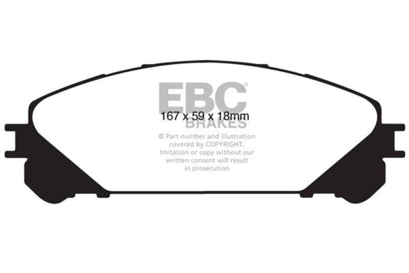 EBC ED91837 Disc Brake Pad Set For Toyota Sienna 2011-2018 NEW