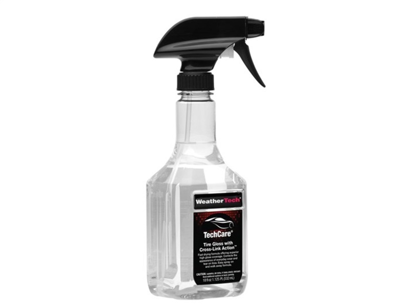 WeatherTech TechCare Tire Gloss with Cross-Link Action Kit 15oz Bottle With 24oz Refill - 8LTC56K