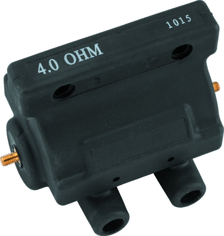 Twin Power 80-84 Big Twin and XL Ignition Coil Black Replaces H-D 31609-80 4 Ohm Original Style - 210071