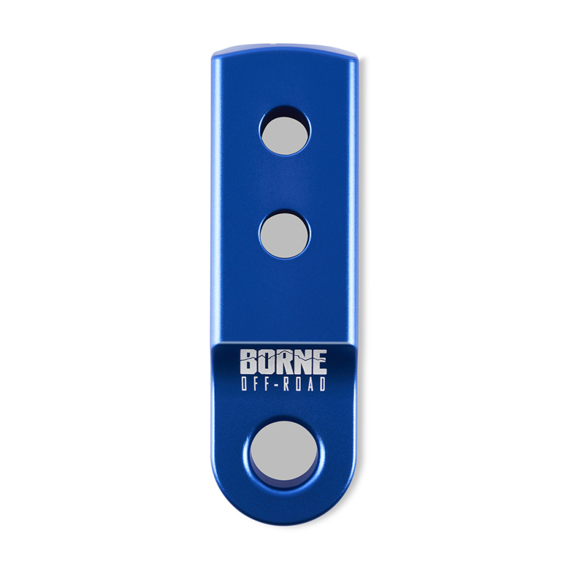 Borne Off-Road CNC Hitch Receiver Shackle 2in Blue - BNHR-2-BL