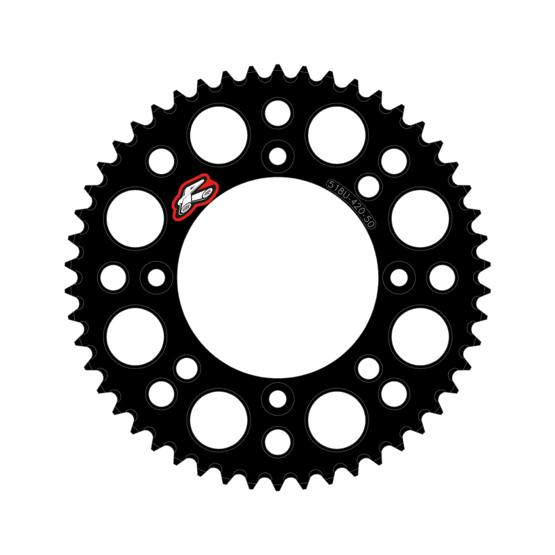 Renthal 2025 KTM 65 Rear Chain Wheel - Black 420-48GP Teeth - 518U-420-48GPBK