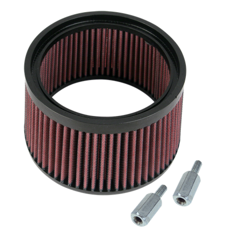 S&S Cycle 1in Taller Pleated Stealth Air Filter Kit - 170-0127