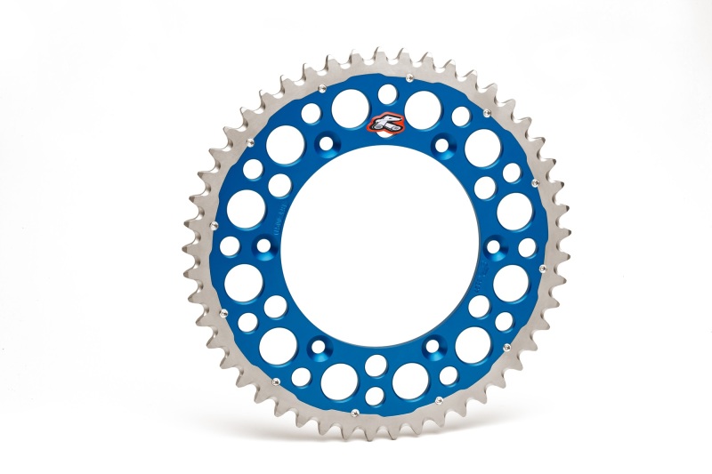 Renthal 99-05 Yam YZ125/G-250F/ YZ400-450/ 88-89 Honda XR 250R Rear Twinring - Blue 520-48P Teeth - 1500-520-48GPBU