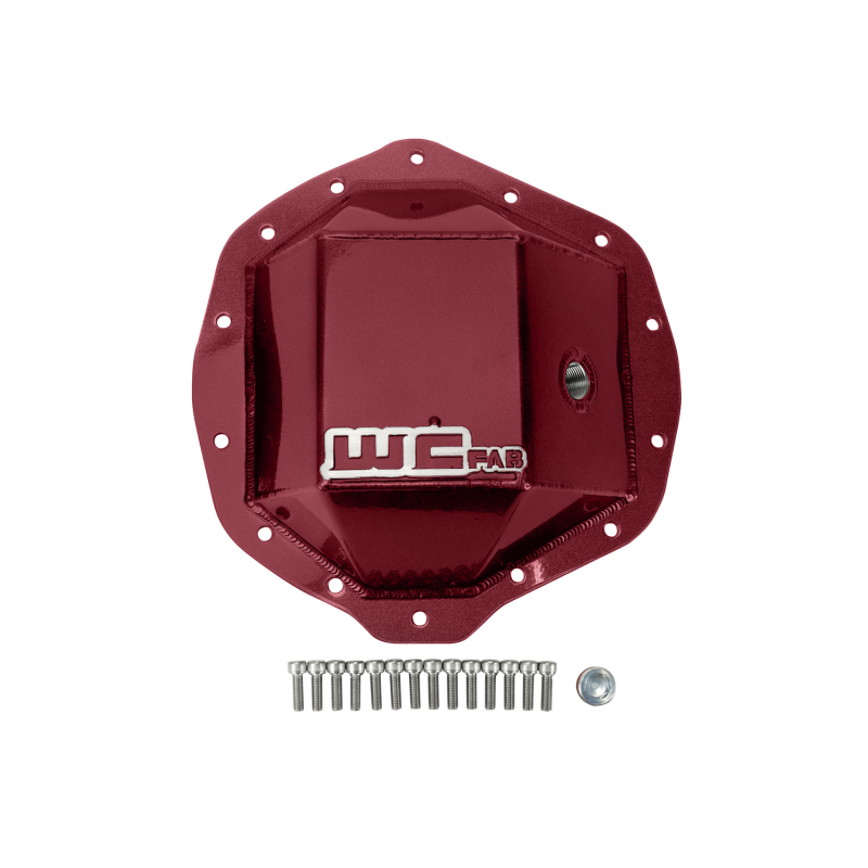 Wehrli 01-19 Chevrolet Duramax/03-19 Dodge Cummins 11.5in AAM Rear Diff. Cover - WCFab Red - WCF100113-RED