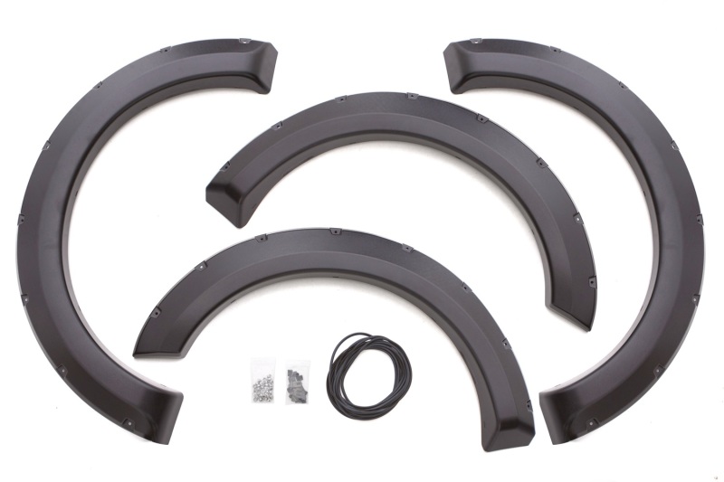 Lund 04-08 Ford F-150 RX-Rivet Style Textured Elite Series Fender Flares - Black (4 Pc.) - RX310T