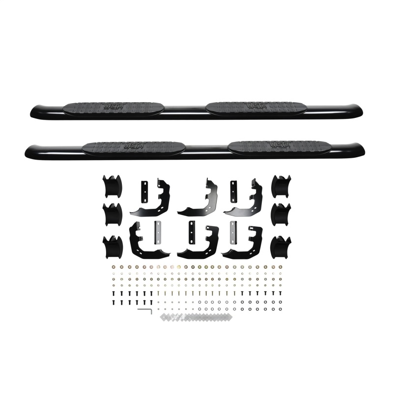 Westin 21-24095 PRO TRAXX 4 Oval Nerf Step Bars Black PC Mild Steel NEW