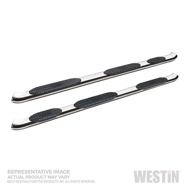 Westin 21-534690 PRO TRAXX 5 Oval Wheel to Wheel Nerf Step Bars, SS