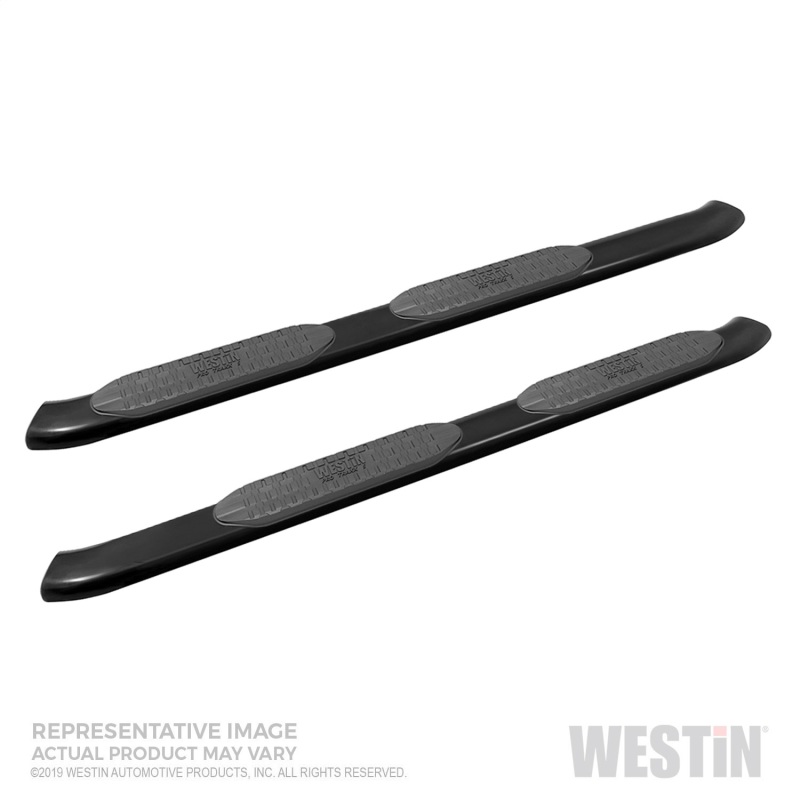 Westin 21-54125 PRO TRAXX 5 Oval Nerf Step Bars Black PC Mild Steel NEW