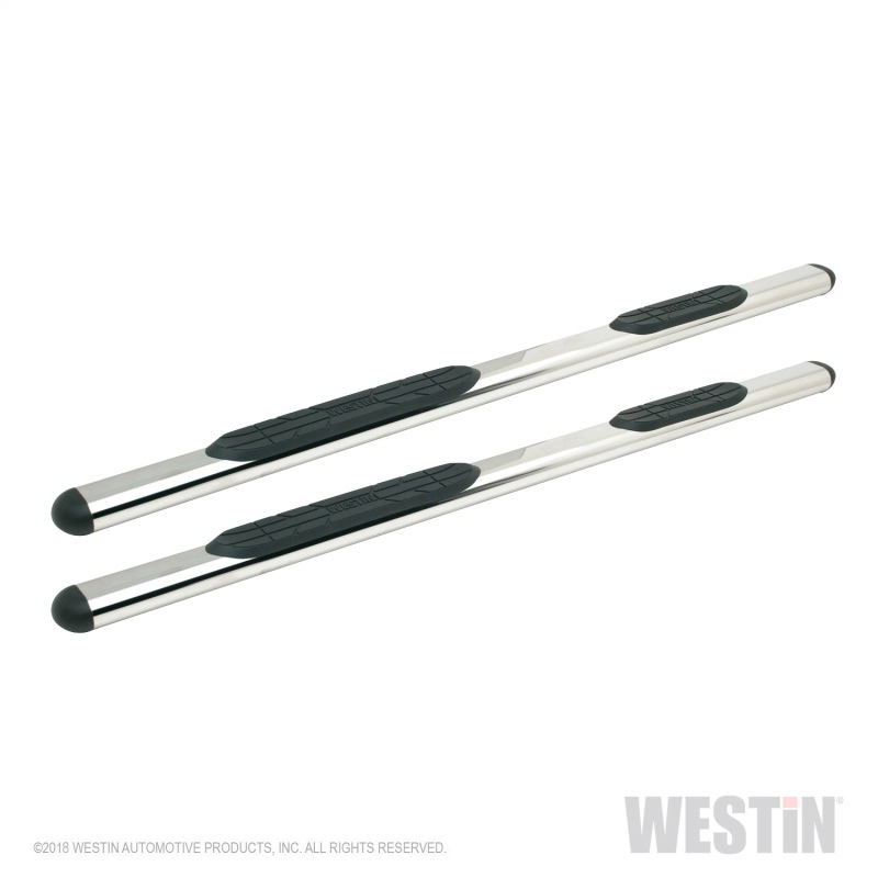 Westin 22-5030 Premier 4 Oval Nerf Step Bars, Pol. Stainless, 85" Length NEW