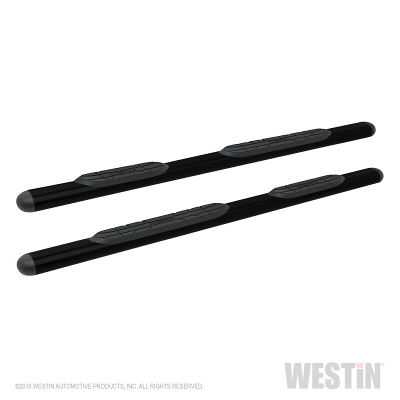 Westin 22-5035 Premier 4 Oval Nerf Step Bars Black Steel 85 in. Length NEW