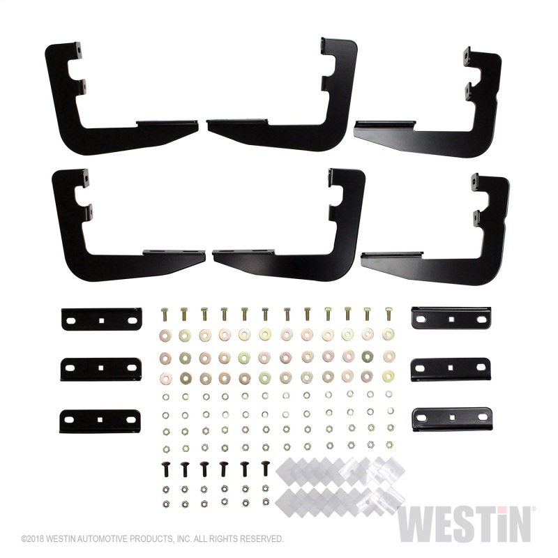 Westin 27-2245 Running Board Mount Kit Black Finish For Quad Cab NEW