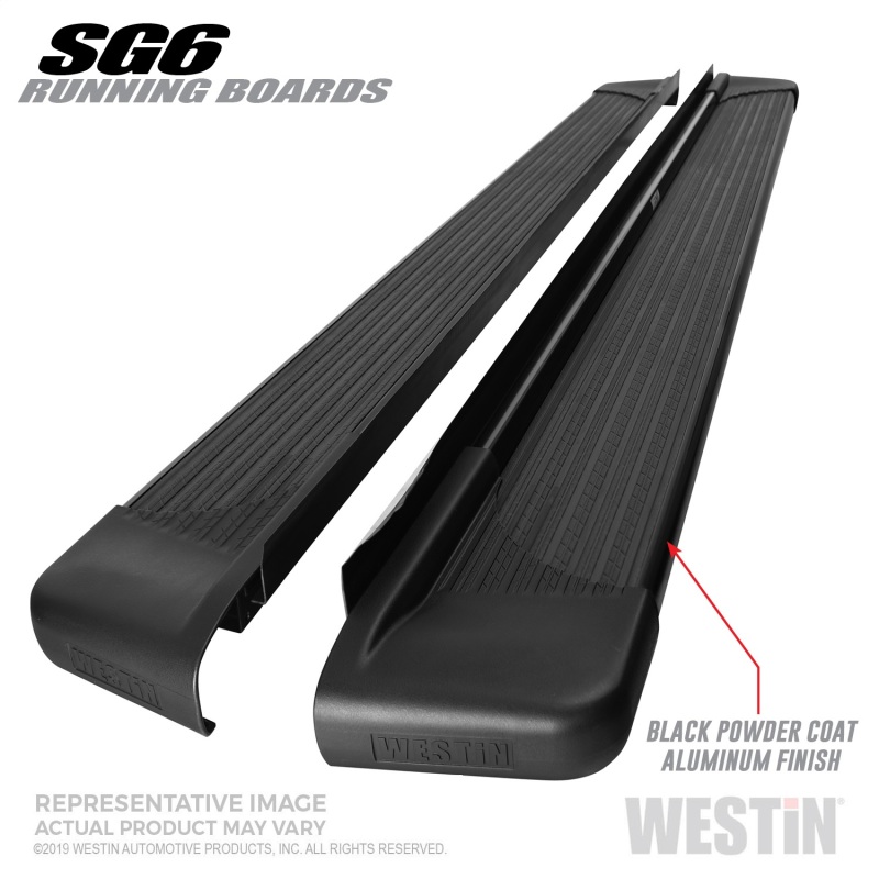 Westin 27-64765 SG6 Running Boards Black Aluminum 83 in. Length NEW