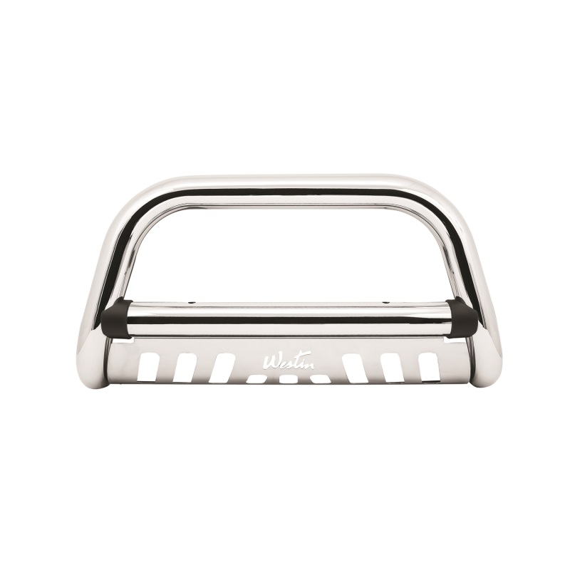 Westin 32-3870 Ultimate Bull Bar, 3" Dia., Chrome SS, w/SS Skid Plate