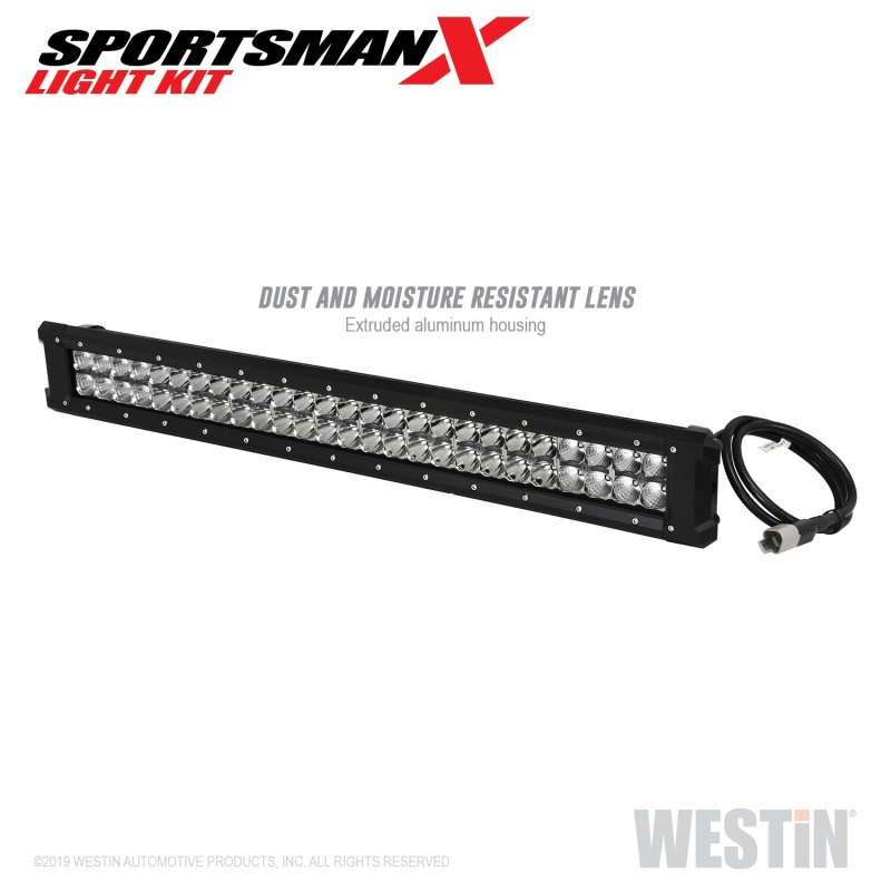Westin 40-23005 Sportsman X Grille Guard LED Light Bar Kit, Black, Aluminum