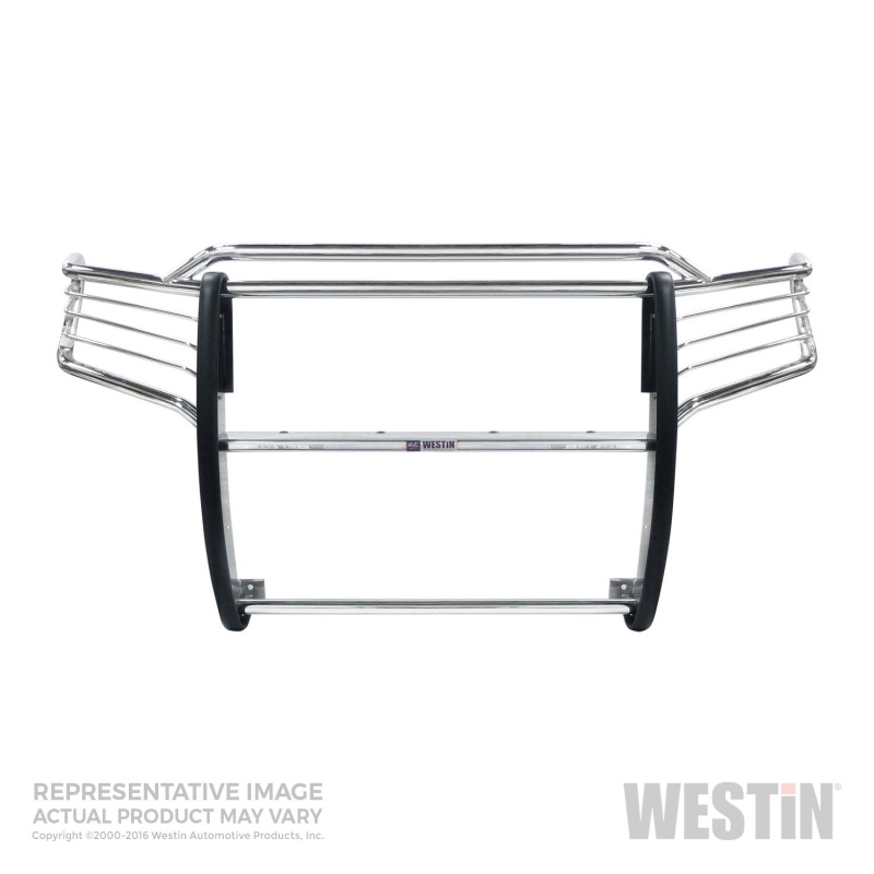 Westin 45-3880 Sportsman Grille Guard, Polished Stainless, Double Hood Bar