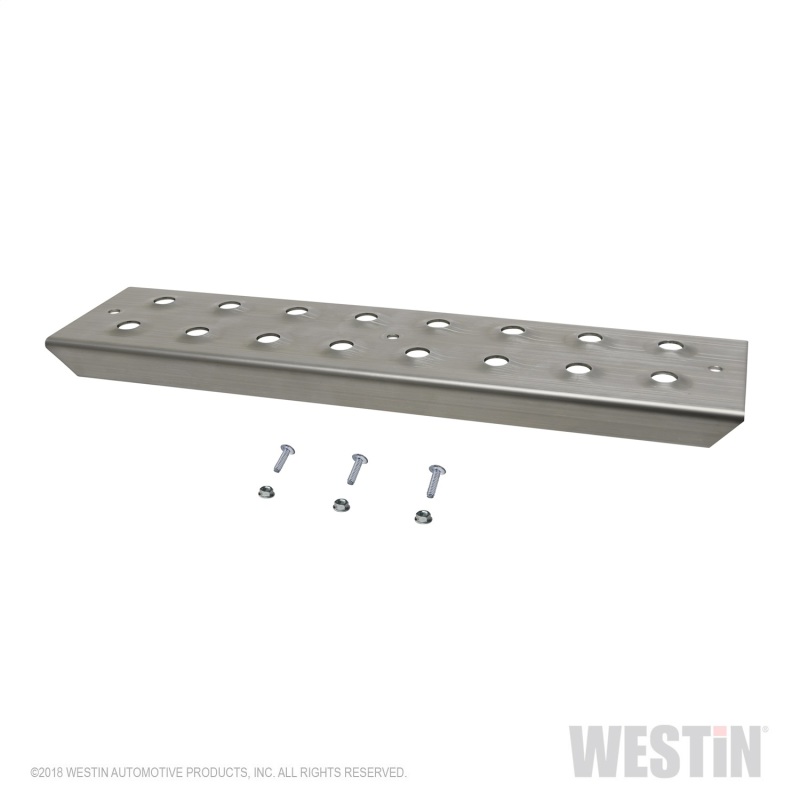 Westin 15in Step Plate w/screws (Set of 2)- Stainless Steel - 56-100015