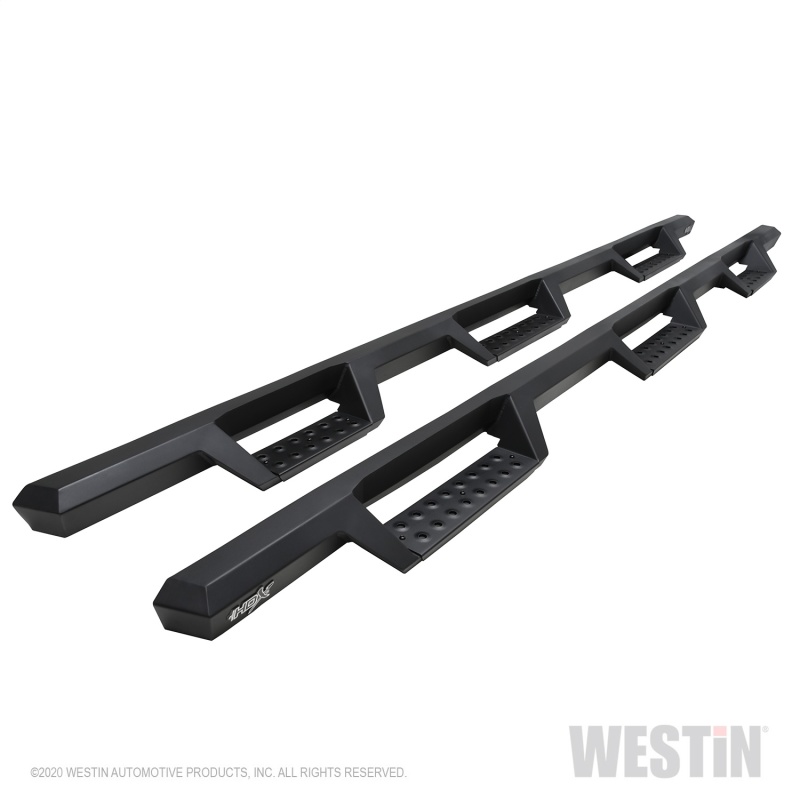 Westin 56-534775 HDX Drop Wheel to Wheel Nerf Step Bars Steel Textured Black NEW