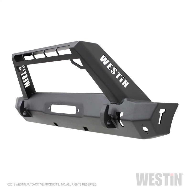 Westin 59-80085 WJ2 Stubby Front Bumper w/LED Light Bar Mount, Steel