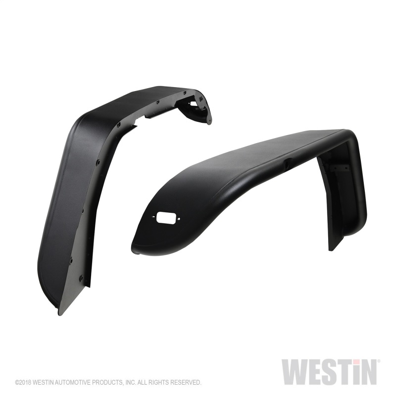 Westin 62-1025 Tube Fenders Front Pair Steel w/Textured Black Finish NEW