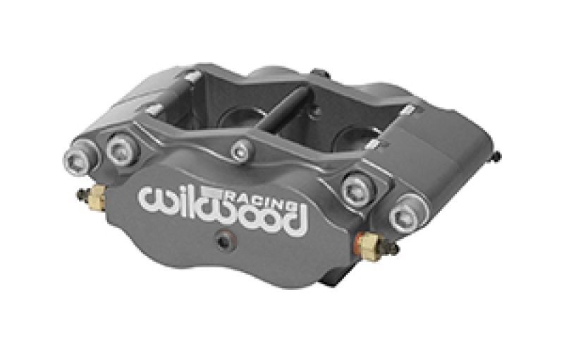 Wilwood 120-15563-Si Brake Caliper Narrow Dynalite 4 Piston Aluminum Gray
