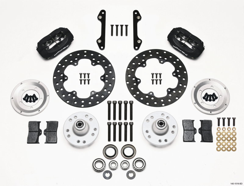 Wilwood 140-1019-BD Forged Dynalite Front Drag Brake Kit For GM G-Body NEW