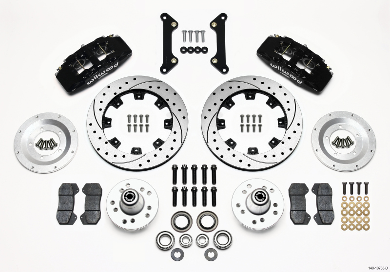 Wilwood 140-10738-D Forged Dynapro 6 Front Big Brake Kit For 70-78 GM F-Body NEW