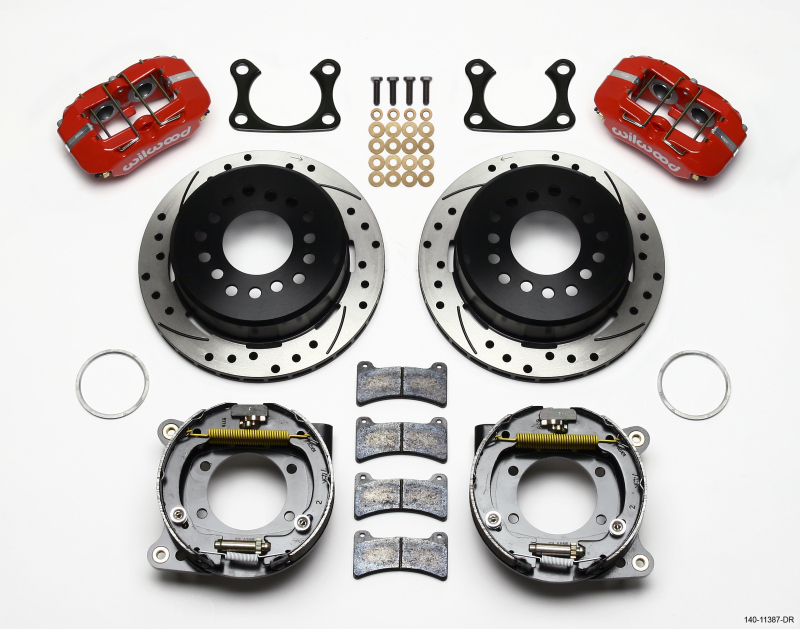 Wilwood 140-11387-DR Forged Dynapro Low-Profile Rear Parking Brake Kit NEW
