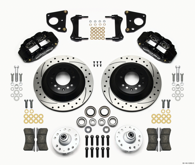 Wilwood Narrow Superlite 6R Front Hub & 1PC Rtr Kit 12.88in Dril 62-72 CDP B & E Body-Drum - 140-12282-D