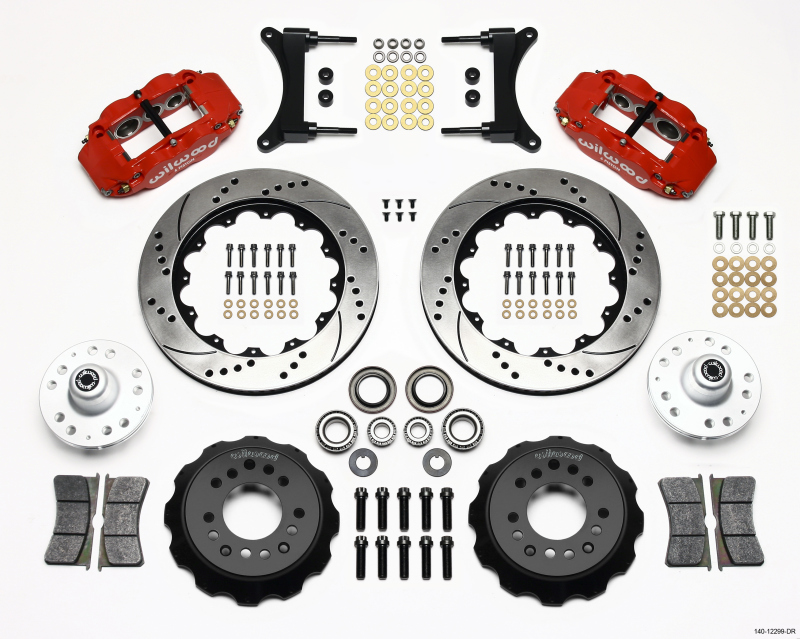 Wilwood 140-12299-Dr Disc Brake 6R Big Brake Front Drilled/Slotted Rotors