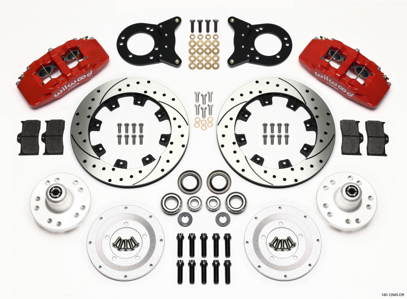 Wilwood 140-12945-Dr Disc Brake Big Brake Front XDrilled Rotors