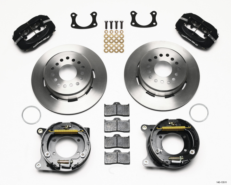 Wilwood 140-13511 Forged Dynalite Rear Parking Brake Kit - Plain Face Rotor NEW
