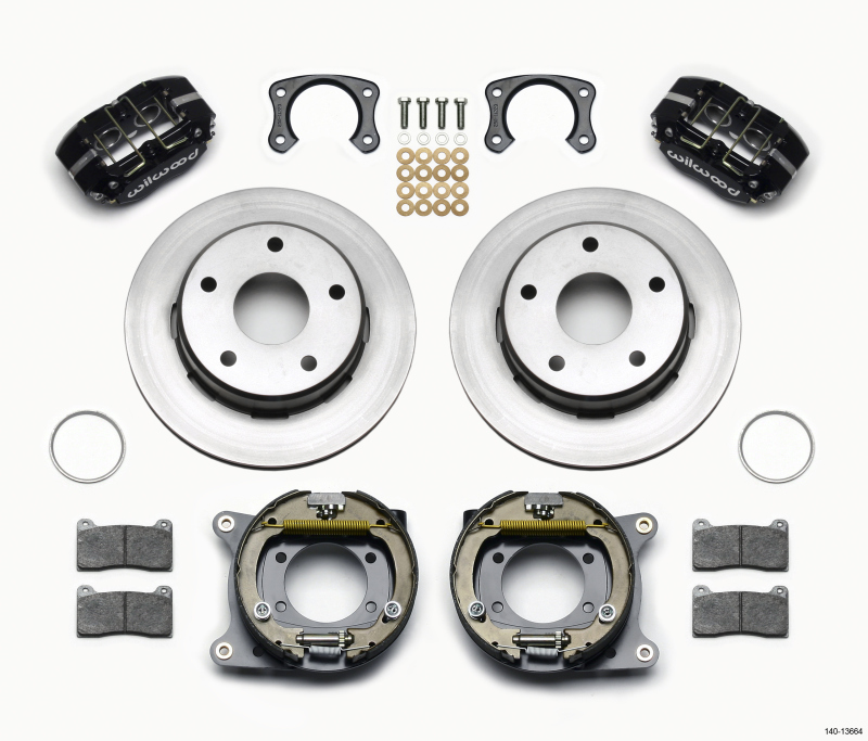 Wilwood Dynapro Lug Mount P/S Park Brake Kit Big Ford New 2.38in Off Bronco 5 x 5.50 - 140-13664