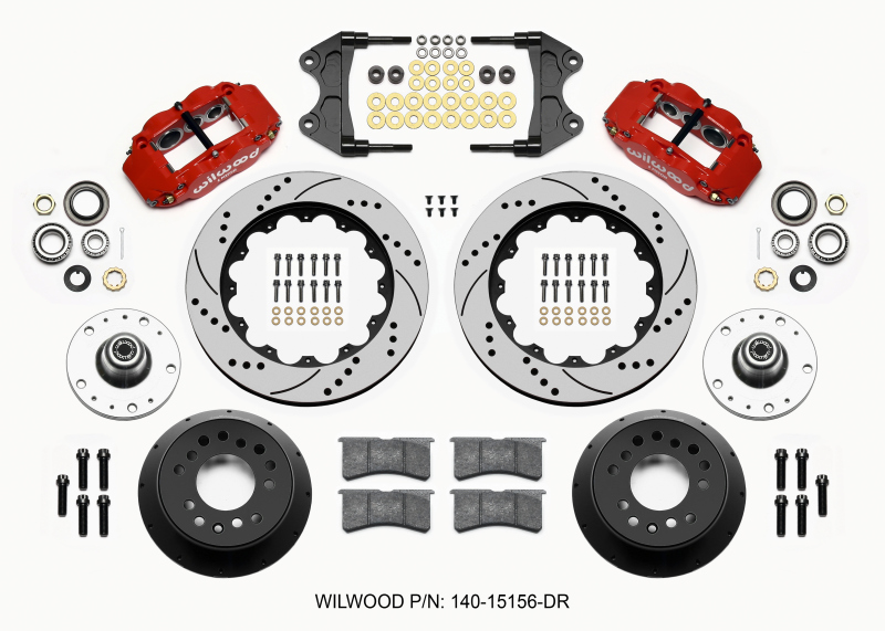 Wilwood 140-15156-Dr Disc Brakes Forged Narrow Superlite 6R Big Brake Front