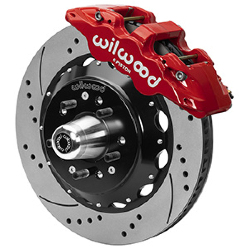 Wilwood 140-16246-DR AERO6 Front Big Brake Kit - Red Powder Coat Caliper NEW