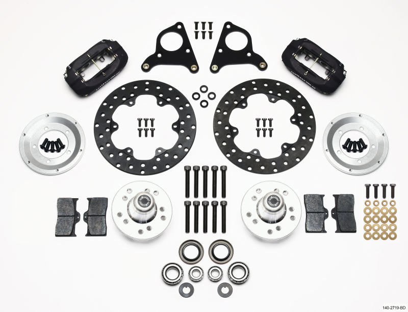 Wilwood 140-2719-BD Forged Dynalite Drag Front Brake Kit NEW