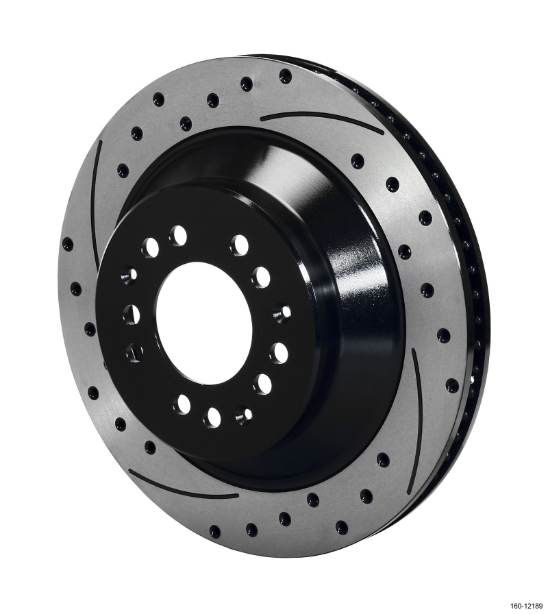 Wilwood Rotor-1.75 Offset SRP BLK Drl 12.88 x 1.10 - 5x4.50/4.75in - 160-12189-BK