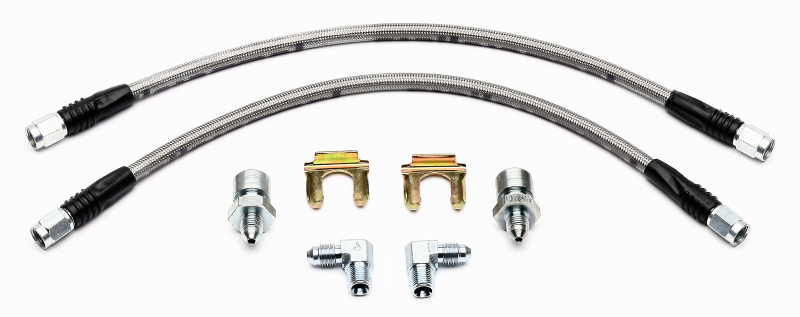 Wilwood 220-7056 Brake Hose Flexline Kit 14" Length -3 Female Inlet Fitting