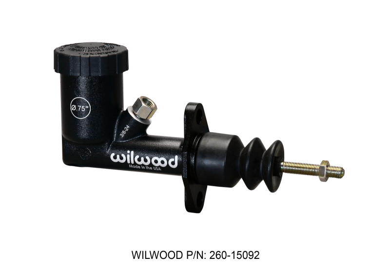 Wilwood 260-15092 GS Compact Remote Master Cylinder 13/16" Bore Size Black
