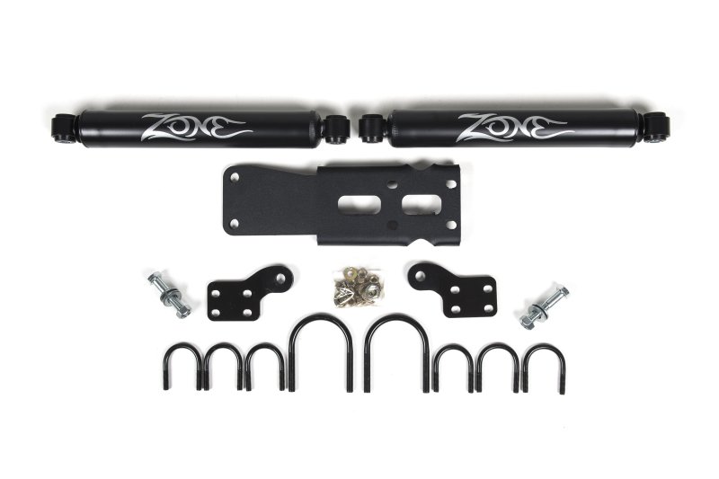 Zone Offroad ZON7450 Dual Steering Stabilizer; For 2007-2018 Jeep Wrangler JK