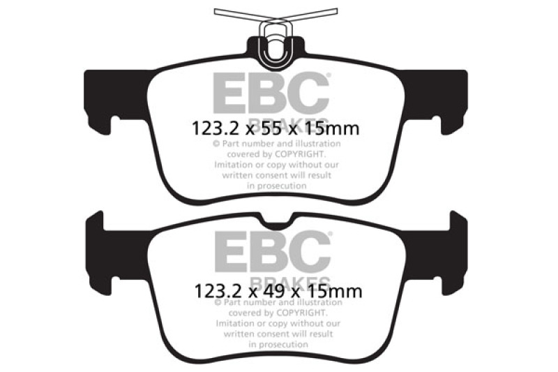 EBC UD1665 Ultimax Replacement Brake Pads Rear For Ford Escape NEW